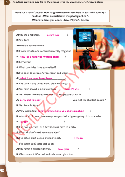 10. Sınıf Çalışma Kitabı Pasifik Yayınları İngilizce Ders Kitabı Sayfa 42 Cevapları 10. Sınıf Çalışma Kitabı Pasifik Yayınları İngilizce Ders Kitabı Sayfa 42 Cevapları
