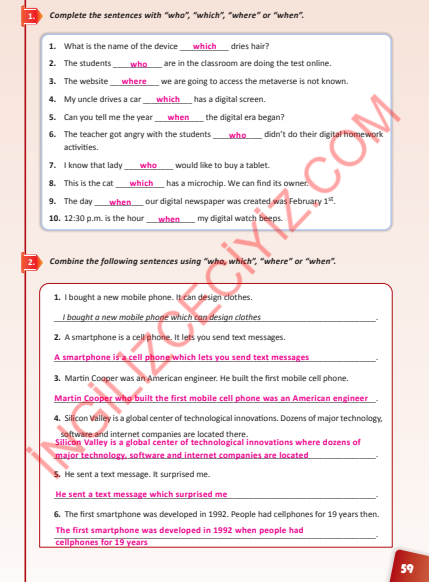 10. Sınıf Çalışma Kitabı Pasifik Yayınları İngilizce Ders Kitabı Sayfa 59 Cevapları 10. Sınıf Çalışma Kitabı Pasifik Yayınları İngilizce Ders Kitabı Sayfa 59 Cevapları