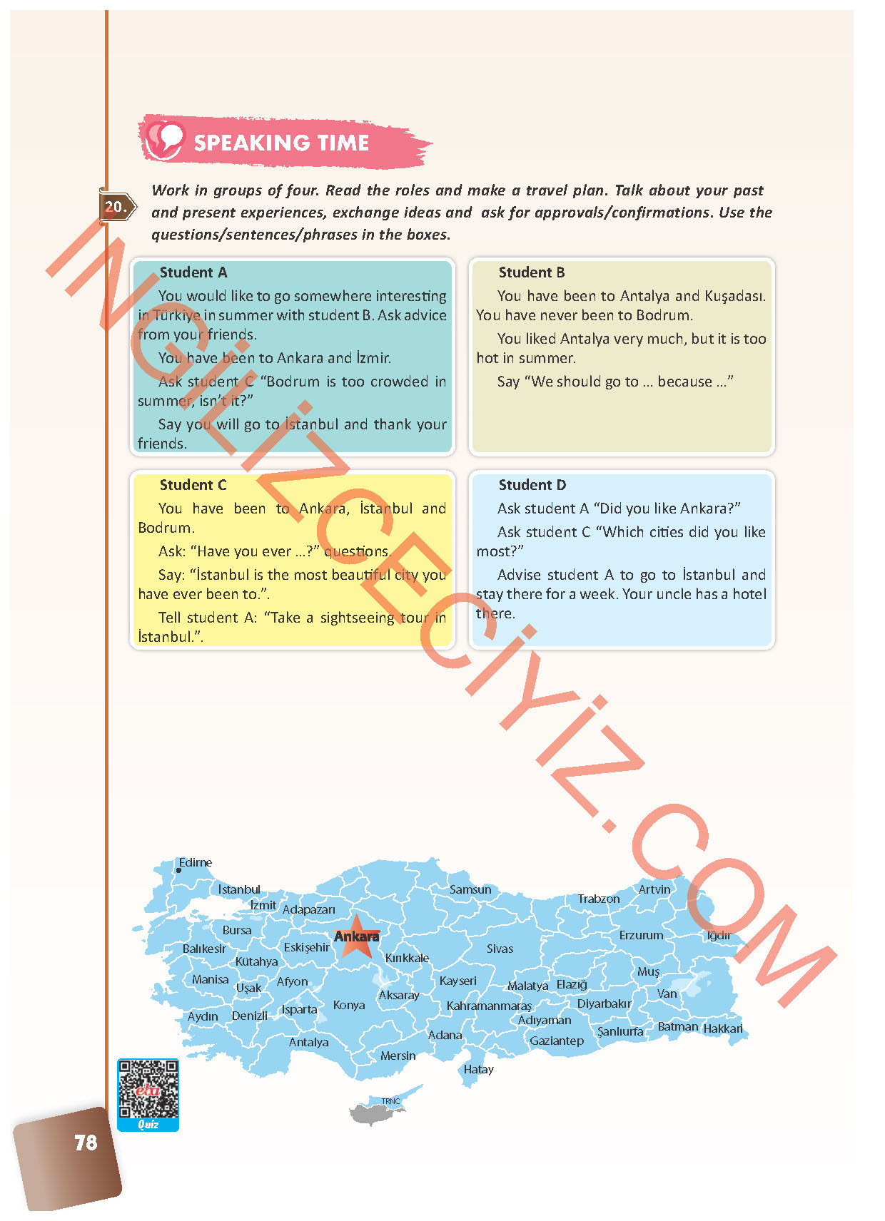 10. Sınıf Pasifik Yayınları İngilizce Ders Kitabı Sayfa 78 Cevapları 10. Sınıf Pasifik Yayınları İngilizce Ders Kitabı Sayfa 78 Cevapları