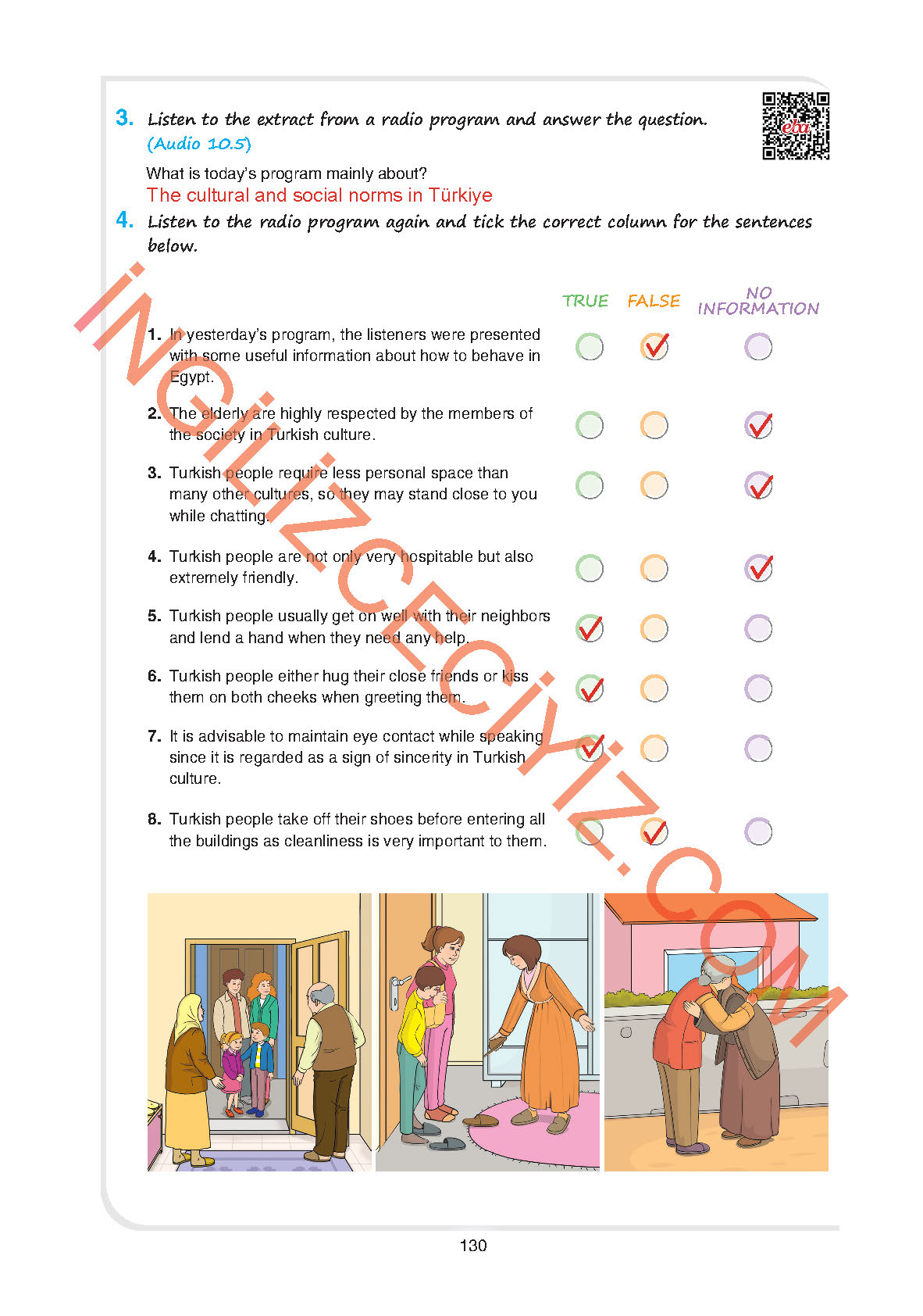 11. Sınıf Yıldırım Yayınları İngilizce Ders Kitabı Sayfa 130 Cevapları