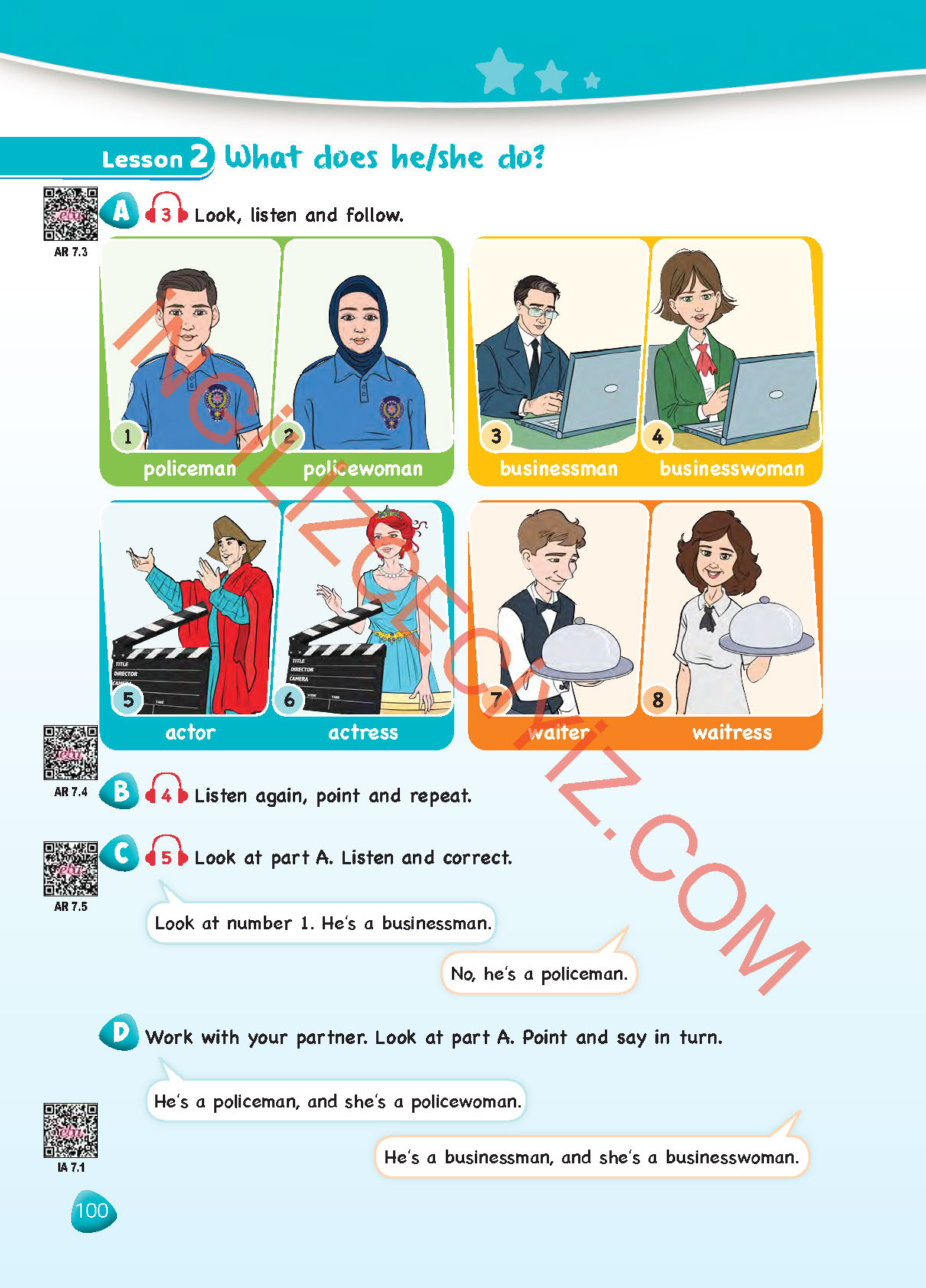 2. Sınıf Hecce Yayıncılık İngilizce Ders Kitabı Sayfa 100 Cevapları