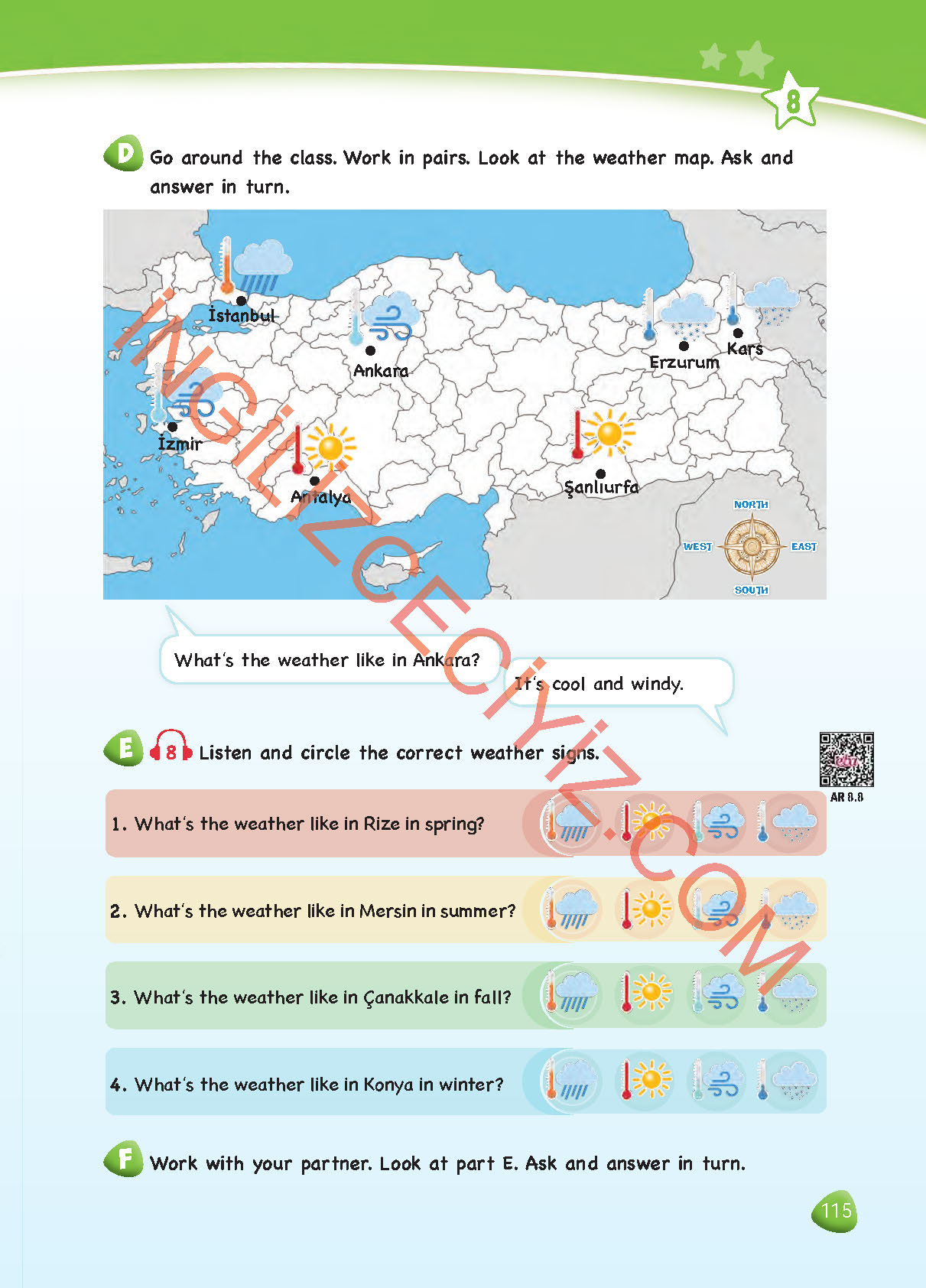 2. Sınıf Hecce Yayıncılık İngilizce Ders Kitabı Sayfa 115 Cevapları