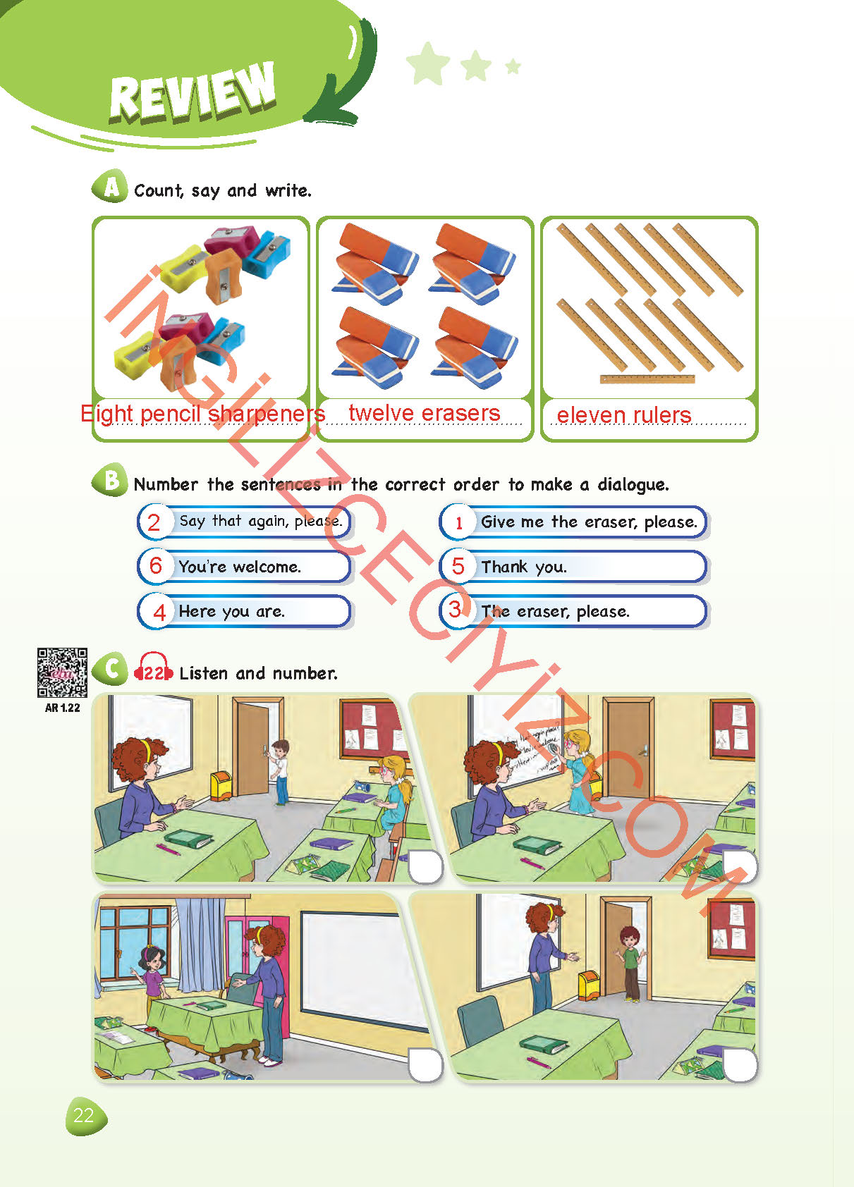 2. Sınıf Hecce Yayıncılık İngilizce Ders Kitabı Sayfa 22 Cevapları