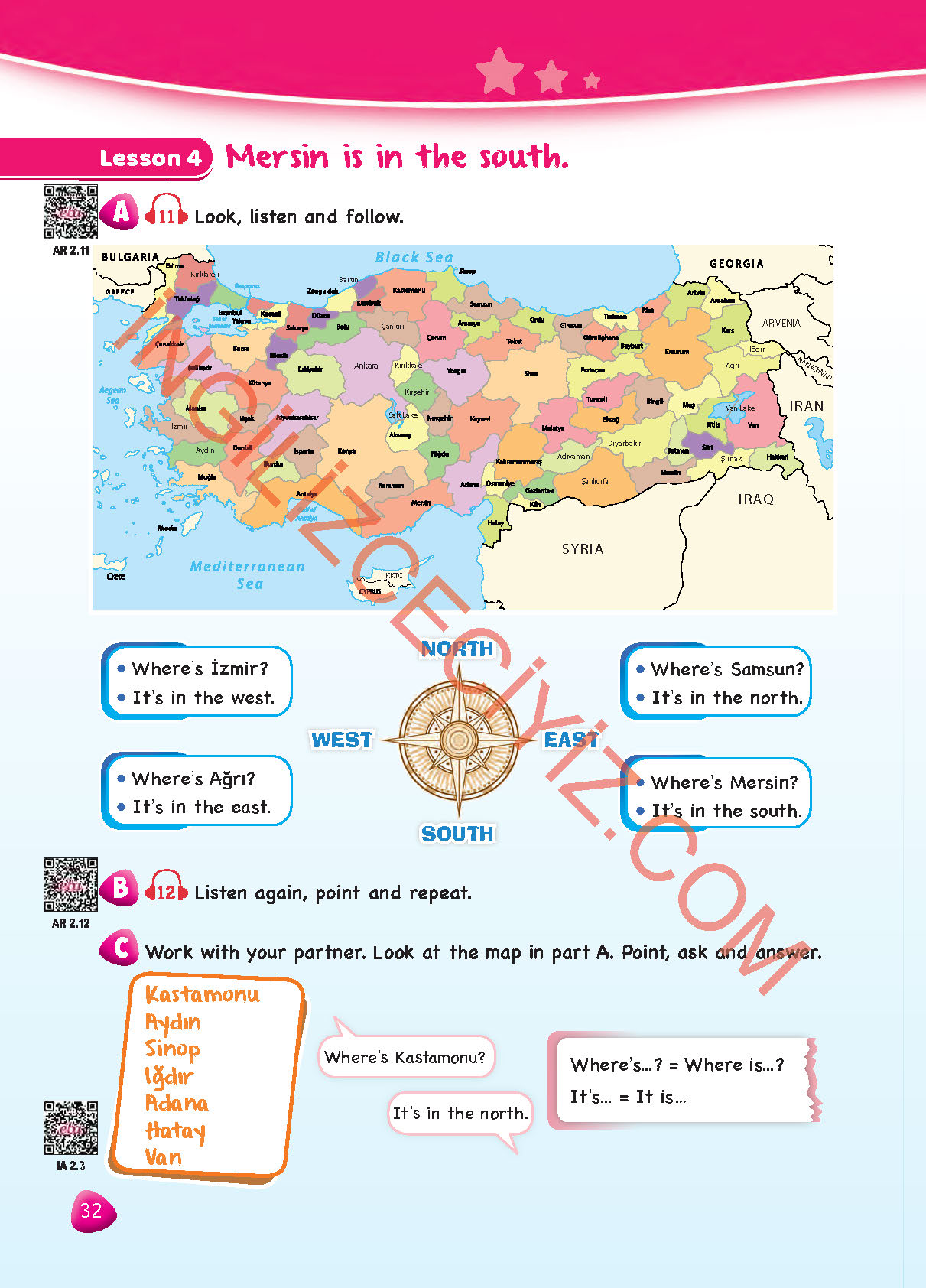 2. Sınıf Hecce Yayıncılık İngilizce Ders Kitabı Sayfa 32 Cevapları