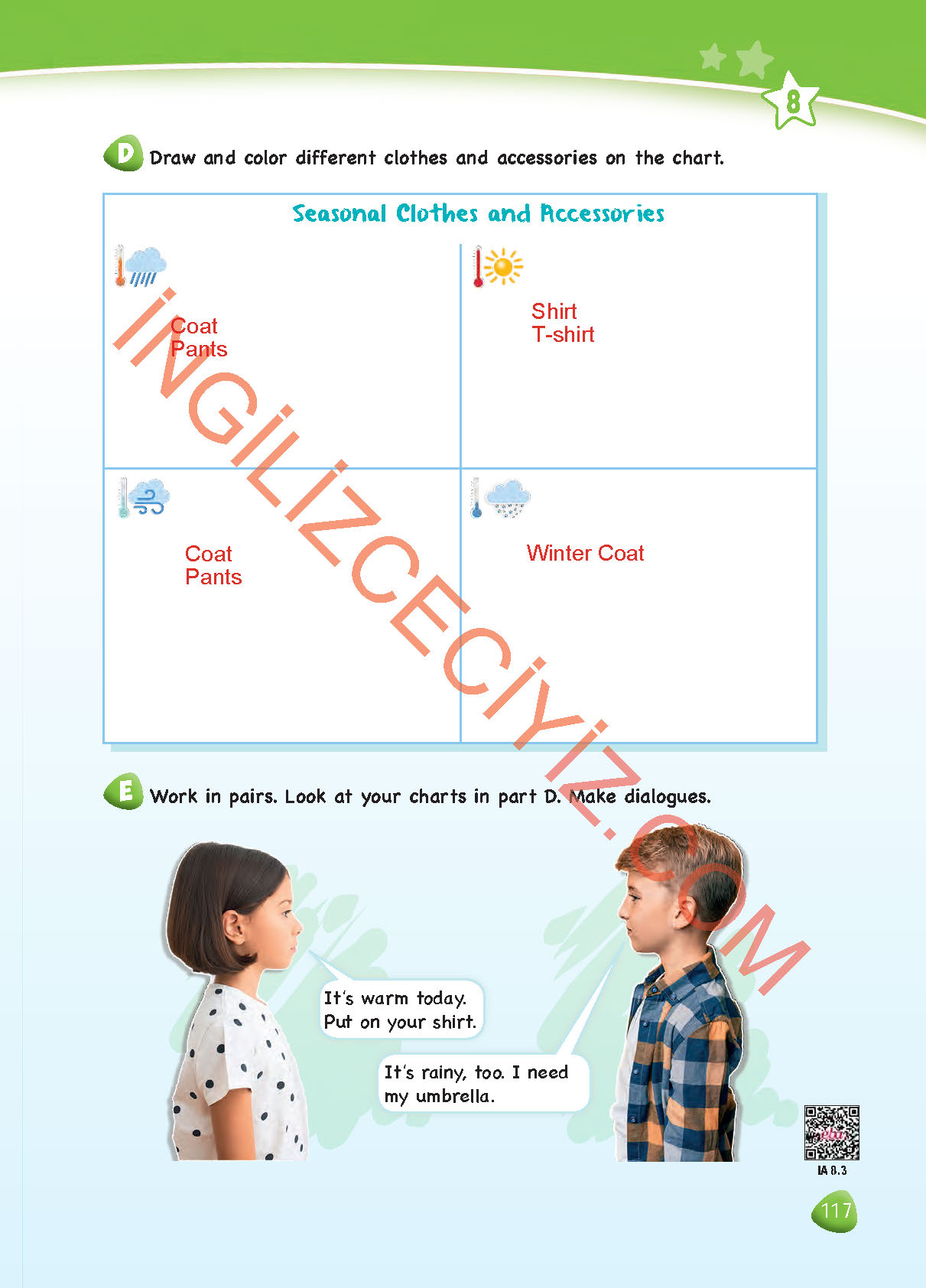 4. Sınıf Dikey Yayıncılık İngilizce Ders Kitabı Sayfa 117 Cevapları