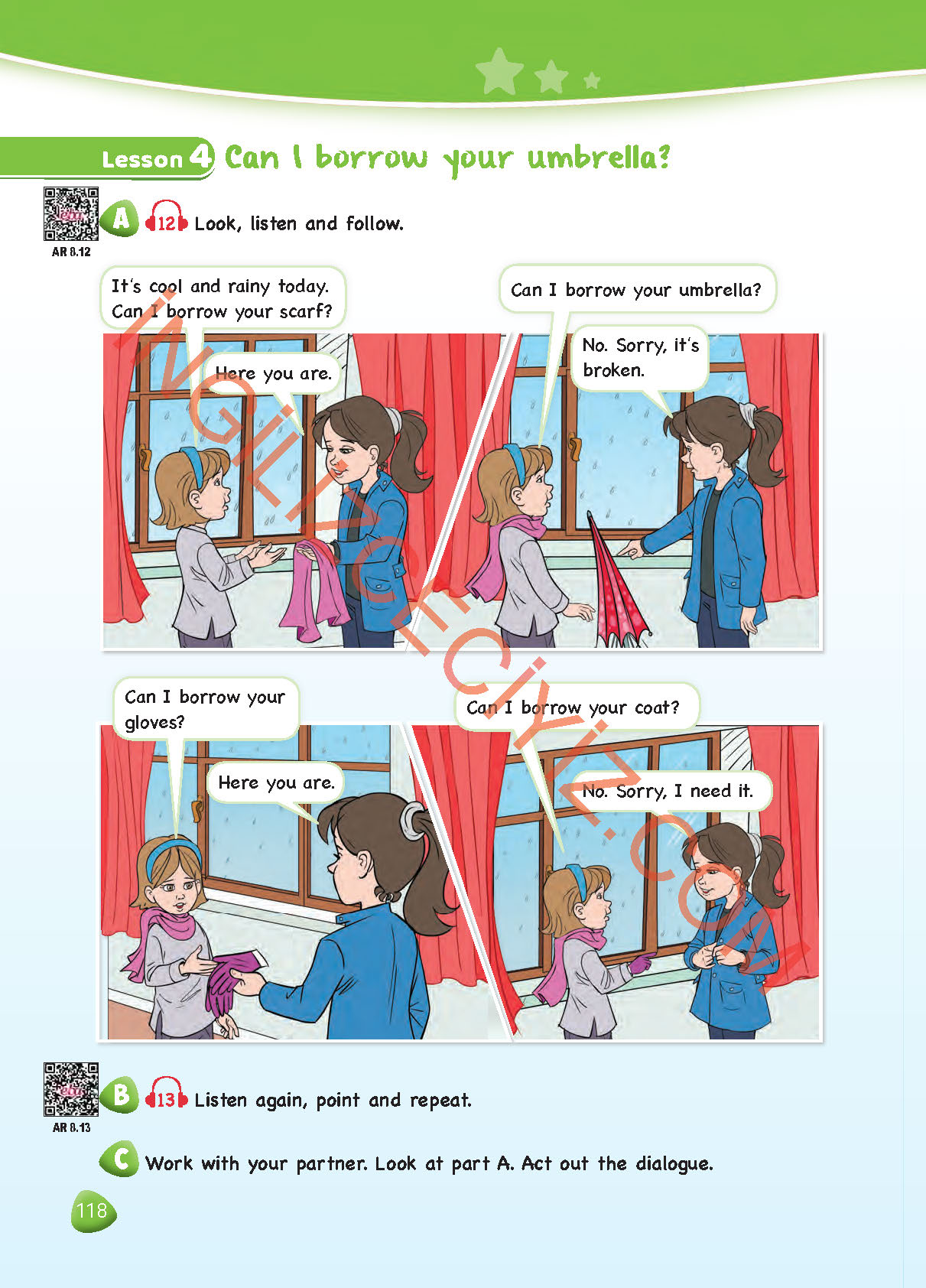 4. Sınıf Dikey Yayıncılık İngilizce Ders Kitabı Sayfa 118 Cevapları