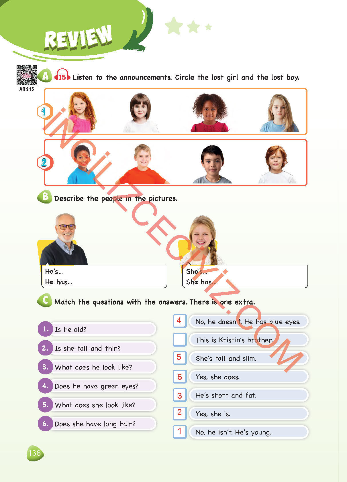 4. Sınıf Dikey Yayıncılık İngilizce Ders Kitabı Sayfa 136 Cevapları