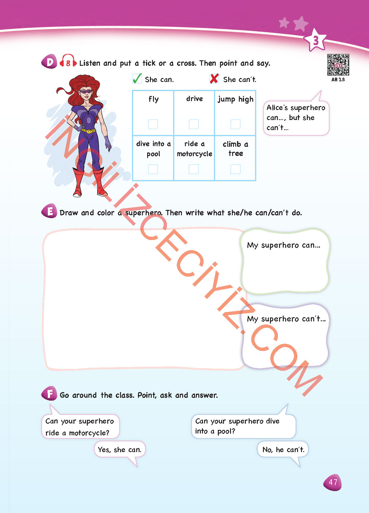 4. Sınıf Dikey Yayıncılık İngilizce Ders Kitabı Sayfa 47 Cevapları