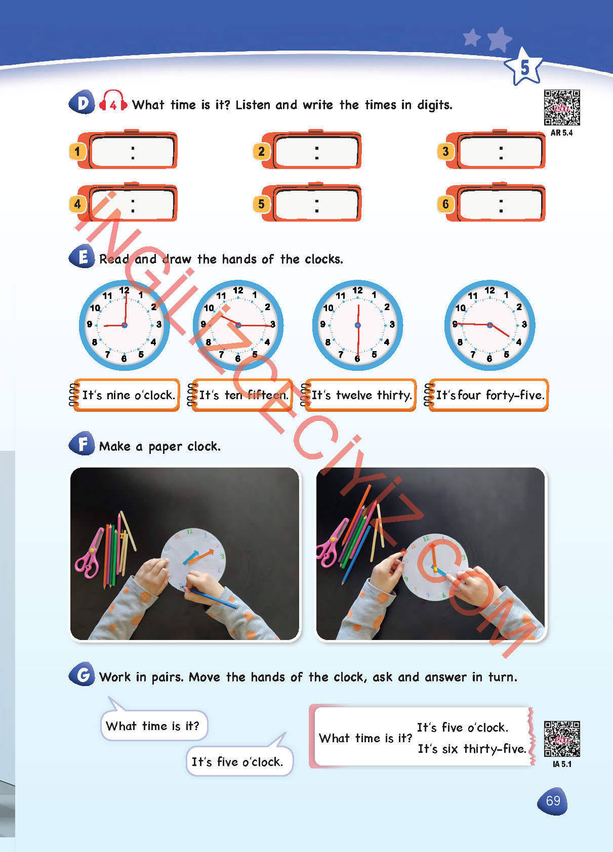 4. Sınıf Dikey Yayıncılık İngilizce Ders Kitabı Sayfa 69 Cevapları