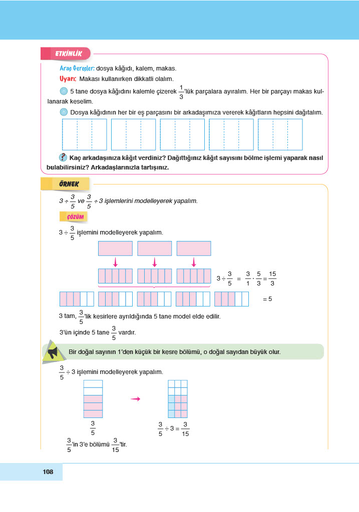 6. Sınıf Doğa Yayıncılık Matematik Ders Kitabı Sayfa 108 Cevapları