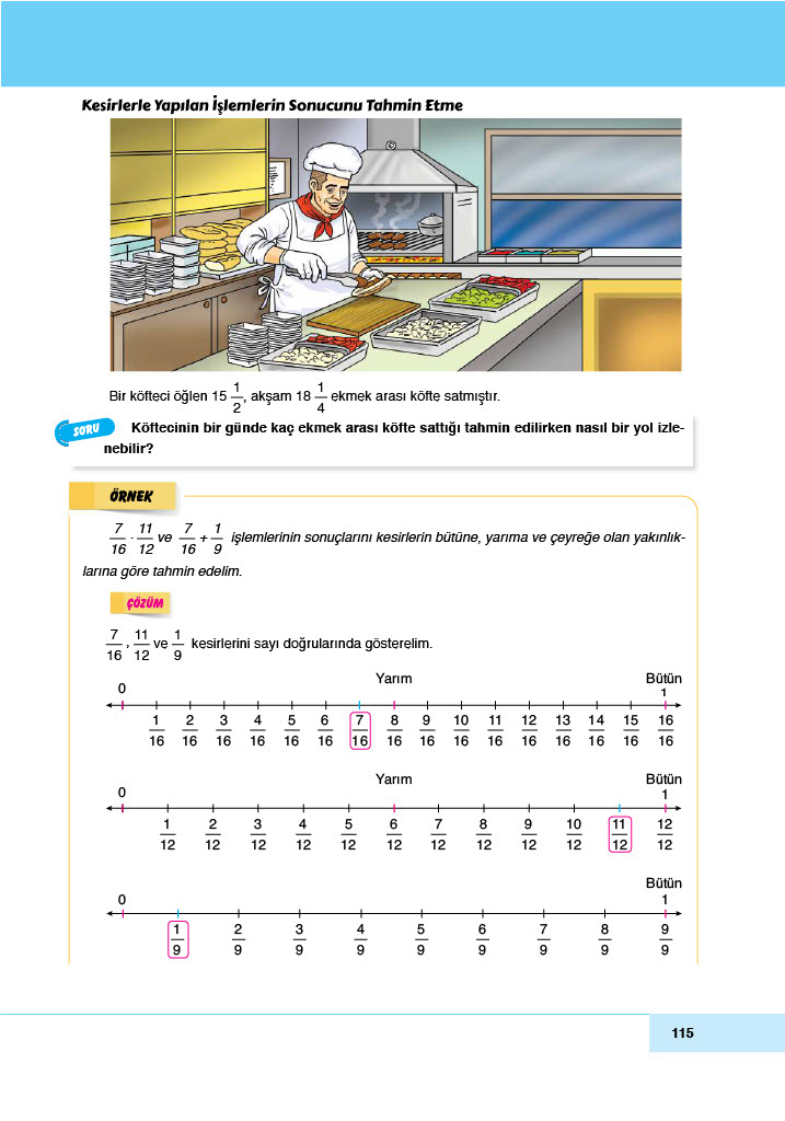 6. Sınıf Doğa Yayıncılık Matematik Ders Kitabı Sayfa 115 Cevapları