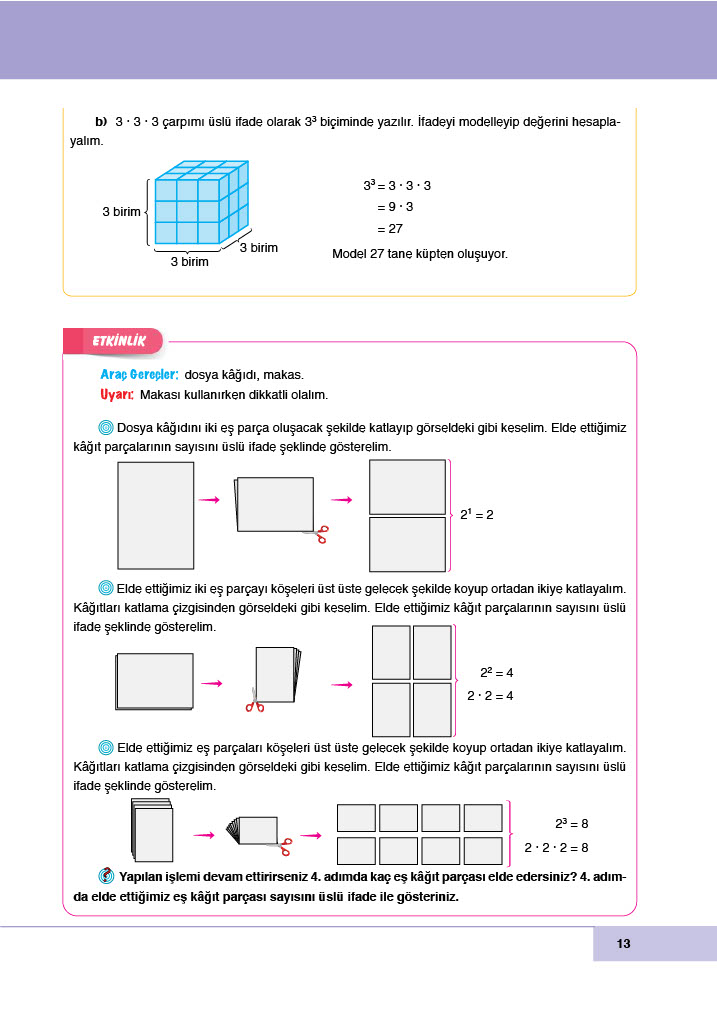 6. Sınıf Doğa Yayıncılık Matematik Ders Kitabı Sayfa 13 Cevapları