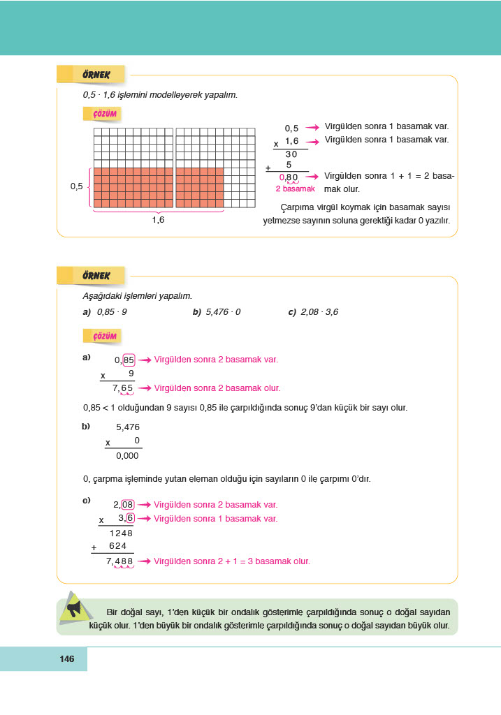 6. Sınıf Doğa Yayıncılık Matematik Ders Kitabı Sayfa 146 Cevapları
