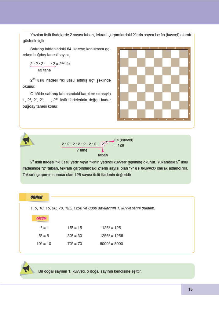 6. Sınıf Doğa Yayıncılık Matematik Ders Kitabı Sayfa 15 Cevapları