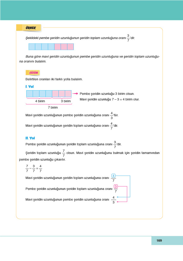 6. Sınıf Doğa Yayıncılık Matematik Ders Kitabı Sayfa 169 Cevapları