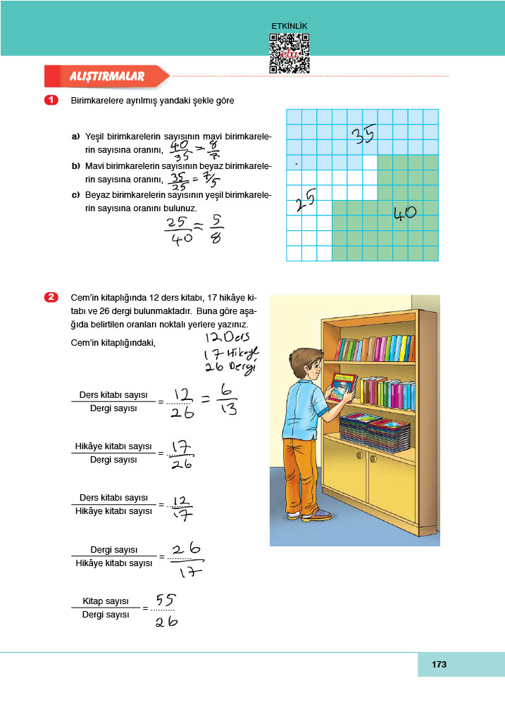 6. Sınıf Doğa Yayıncılık Matematik Ders Kitabı Sayfa 173 Cevapları