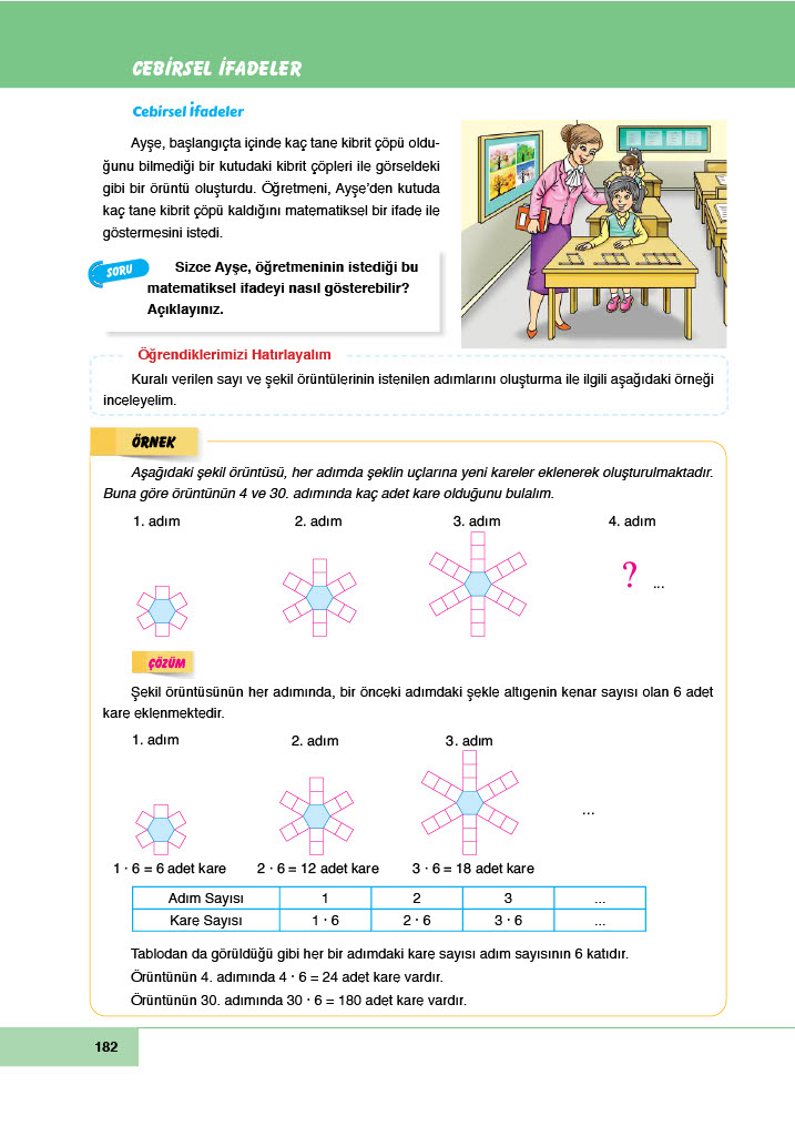 6. Sınıf Doğa Yayıncılık Matematik Ders Kitabı Sayfa 182 Cevapları