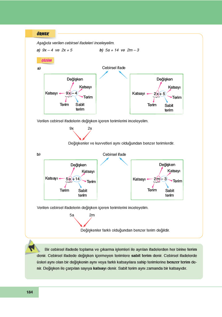 6. Sınıf Doğa Yayıncılık Matematik Ders Kitabı Sayfa 184 Cevapları