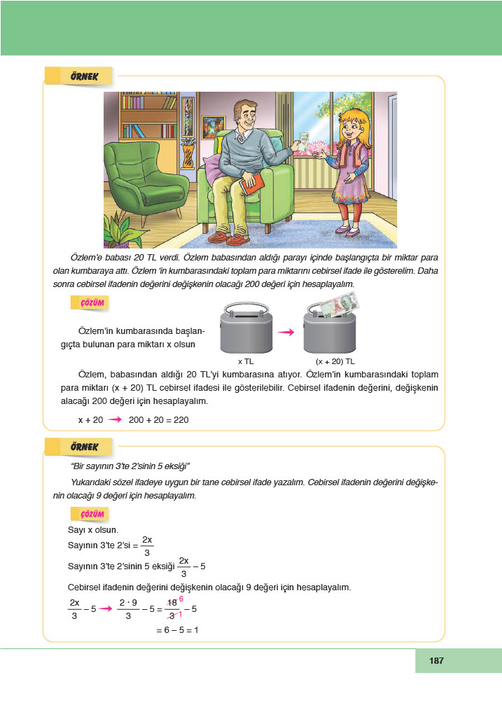 6. Sınıf Doğa Yayıncılık Matematik Ders Kitabı Sayfa 187 Cevapları