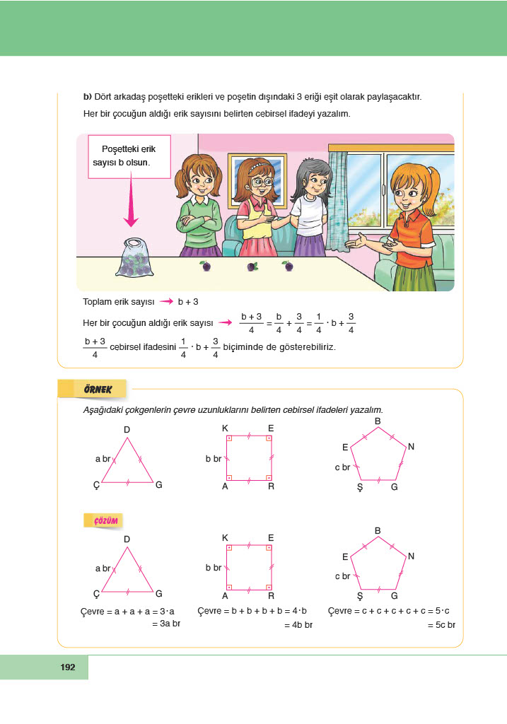 6. Sınıf Doğa Yayıncılık Matematik Ders Kitabı Sayfa 192 Cevapları