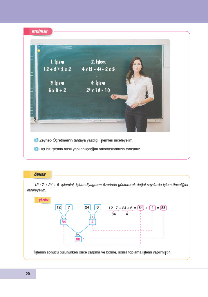 6. Sınıf Doğa Yayıncılık Matematik Ders Kitabı Sayfa 20 Cevapları