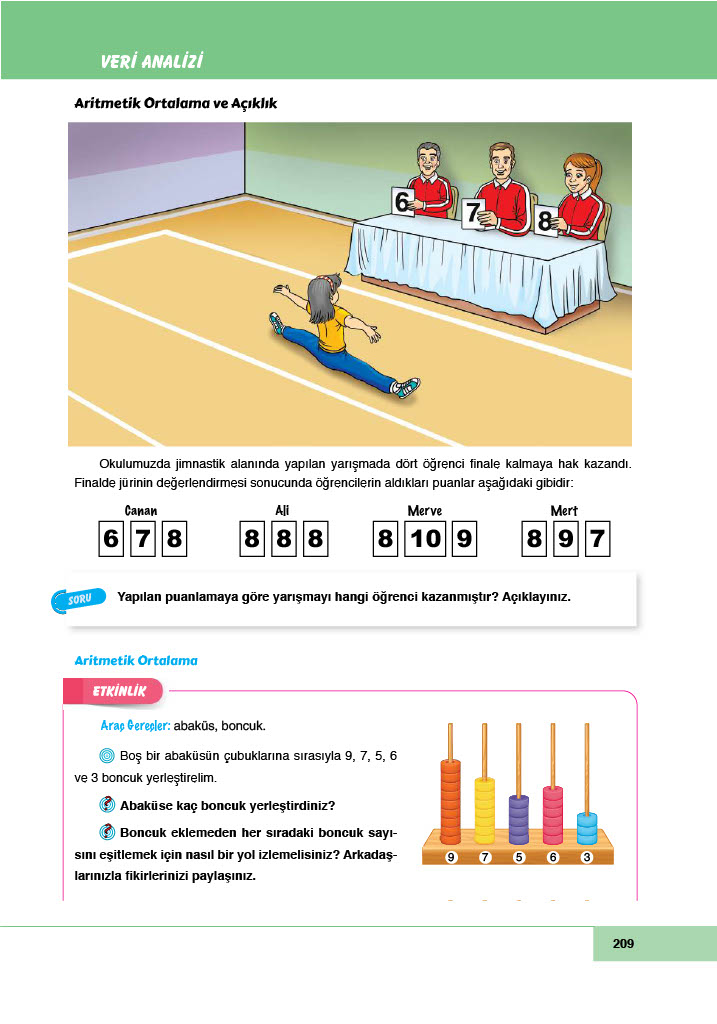 6. Sınıf Doğa Yayıncılık Matematik Ders Kitabı Sayfa 209 Cevapları