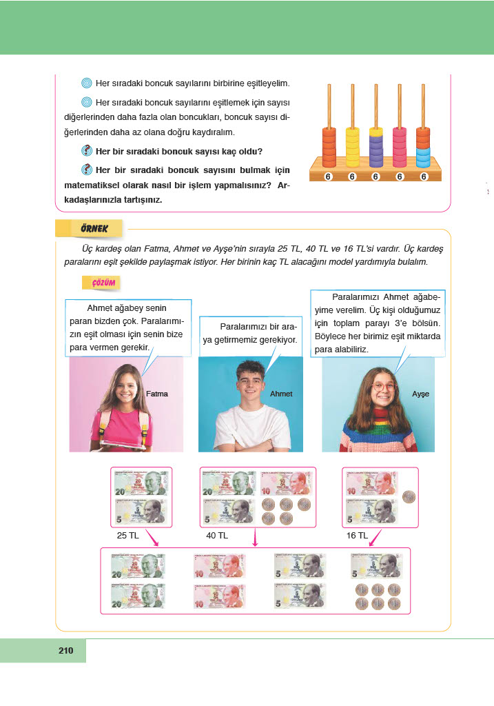 6. Sınıf Doğa Yayıncılık Matematik Ders Kitabı Sayfa 210 Cevapları