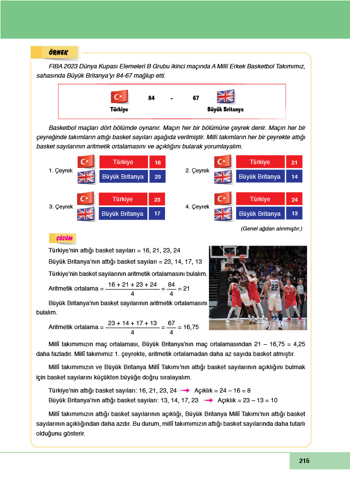 6. Sınıf Doğa Yayıncılık Matematik Ders Kitabı Sayfa 215 Cevapları