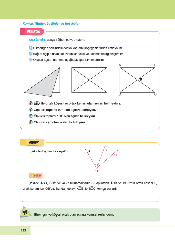 6. Sınıf Doğa Yayıncılık Matematik Ders Kitabı Sayfa 232 Cevapları