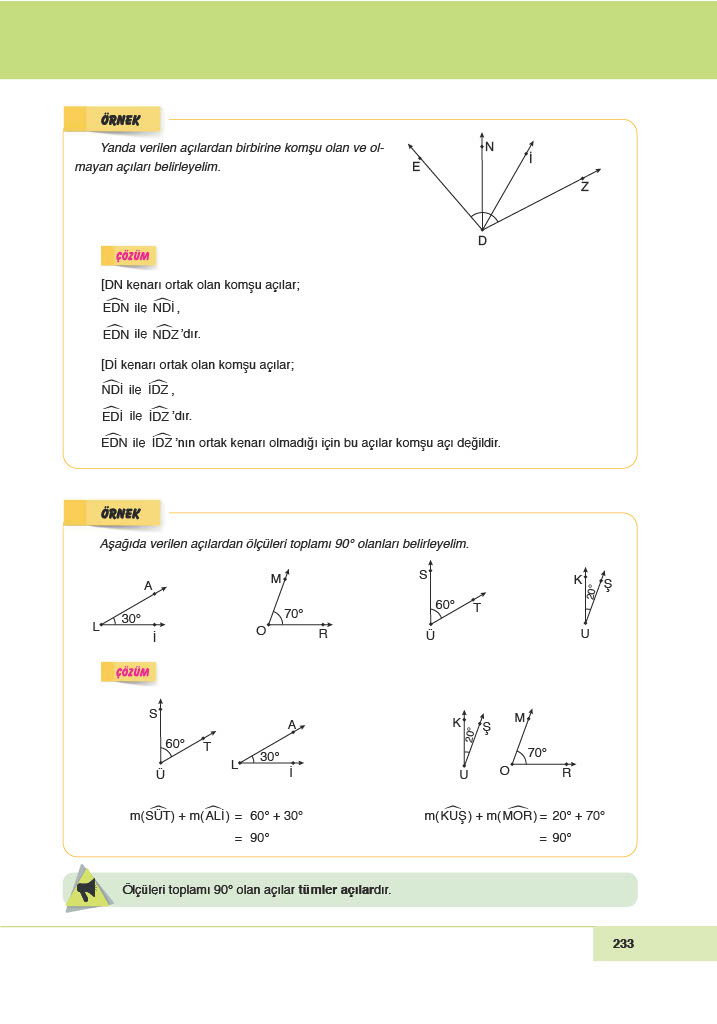 6. Sınıf Doğa Yayıncılık Matematik Ders Kitabı Sayfa 233 Cevapları