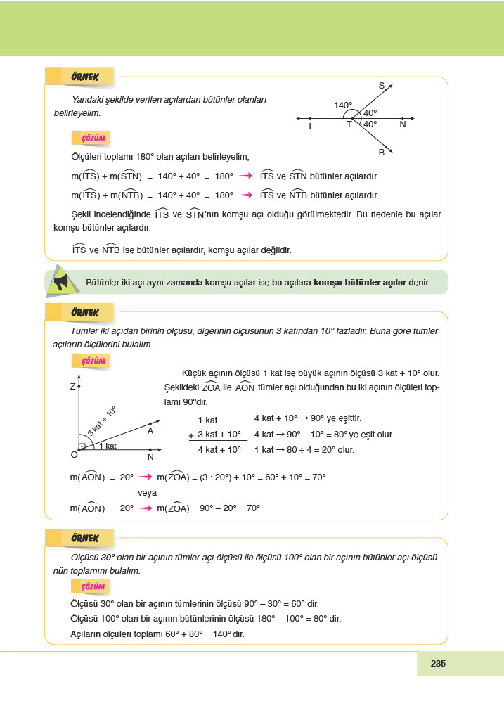 6. Sınıf Doğa Yayıncılık Matematik Ders Kitabı Sayfa 235 Cevapları