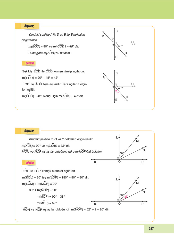 6. Sınıf Doğa Yayıncılık Matematik Ders Kitabı Sayfa 237 Cevapları
