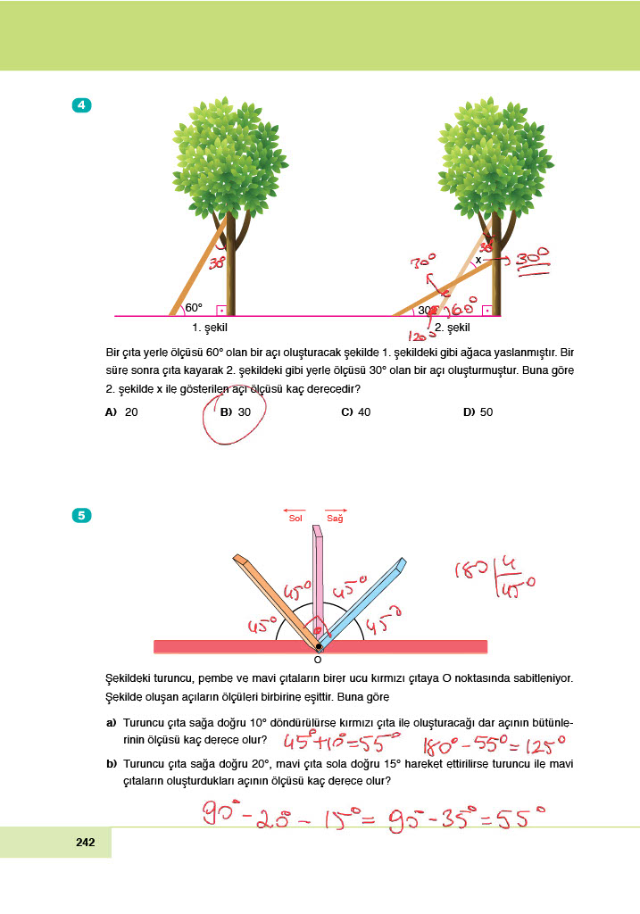 6. Sınıf Doğa Yayıncılık Matematik Ders Kitabı Sayfa 242 Cevapları