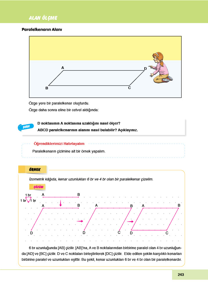 6. Sınıf Doğa Yayıncılık Matematik Ders Kitabı Sayfa 243 Cevapları