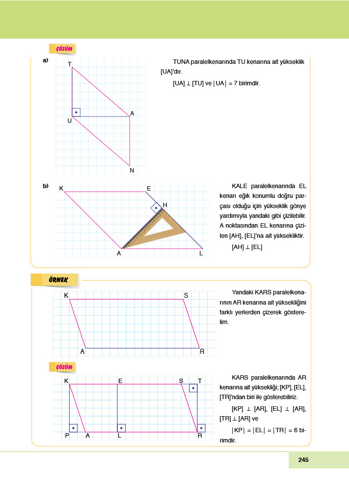 6. Sınıf Doğa Yayıncılık Matematik Ders Kitabı Sayfa 245 Cevapları