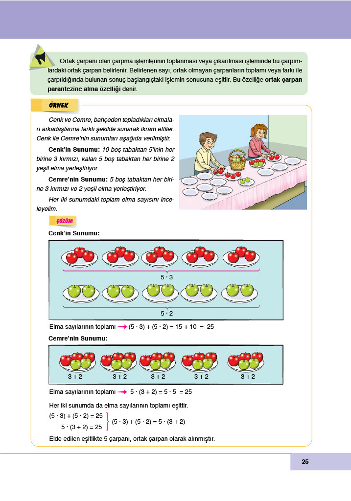 6. Sınıf Doğa Yayıncılık Matematik Ders Kitabı Sayfa 25 Cevapları
