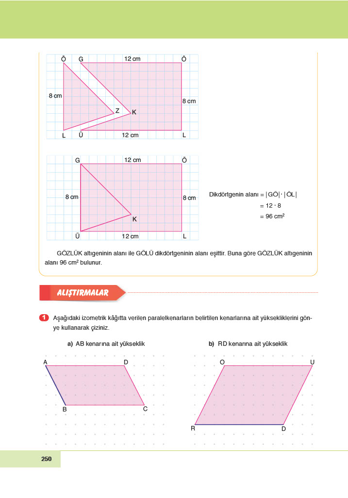6. Sınıf Doğa Yayıncılık Matematik Ders Kitabı Sayfa 250 Cevapları