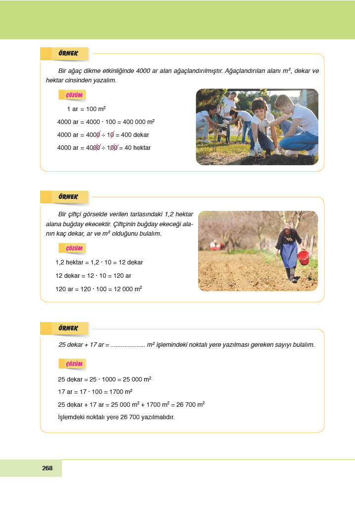 6. Sınıf Doğa Yayıncılık Matematik Ders Kitabı Sayfa 268 Cevapları