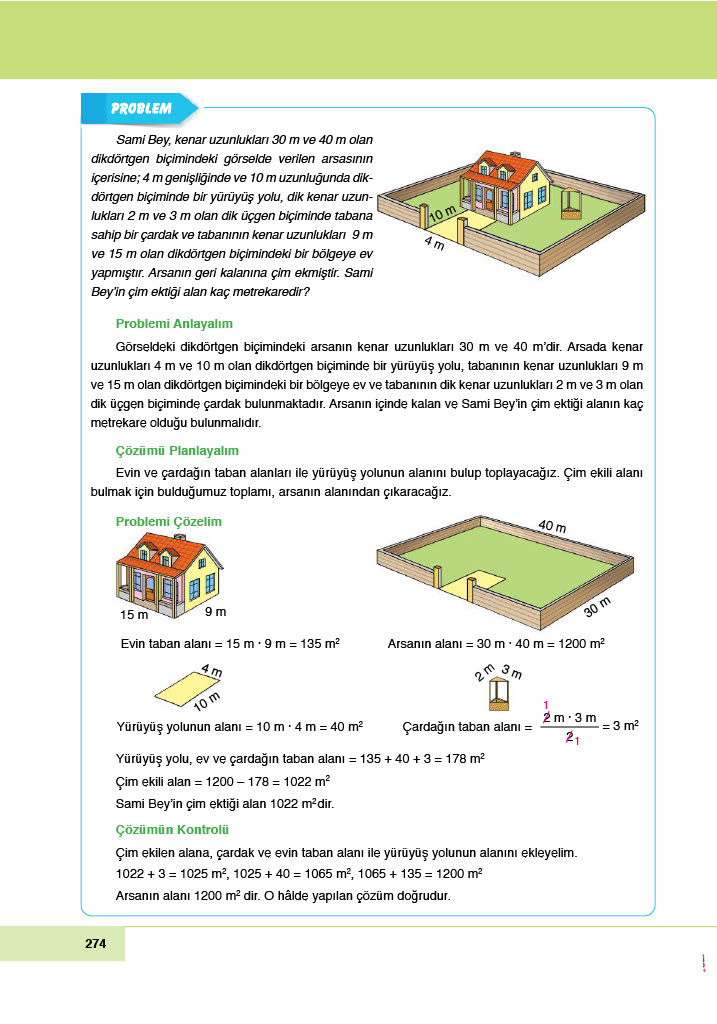 6. Sınıf Doğa Yayıncılık Matematik Ders Kitabı Sayfa 274 Cevapları
