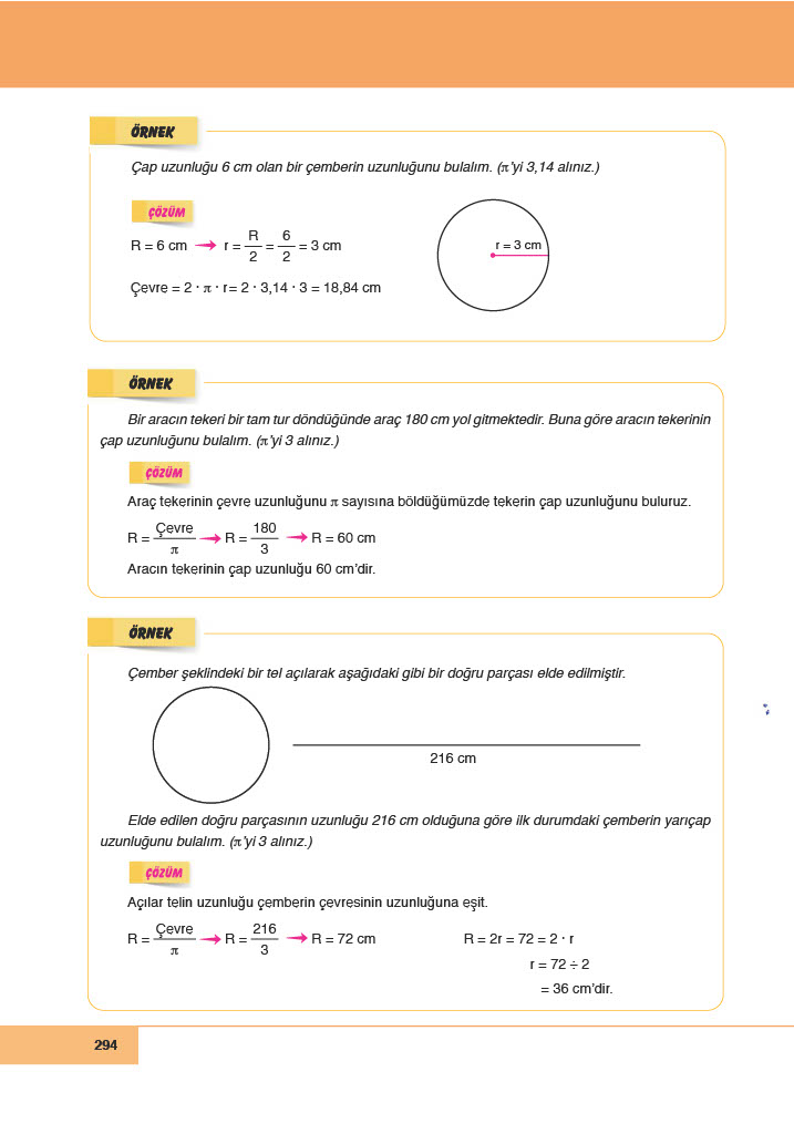 6. Sınıf Doğa Yayıncılık Matematik Ders Kitabı Sayfa 294 Cevapları