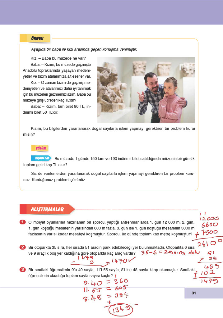6. Sınıf Doğa Yayıncılık Matematik Ders Kitabı Sayfa 31 Cevapları