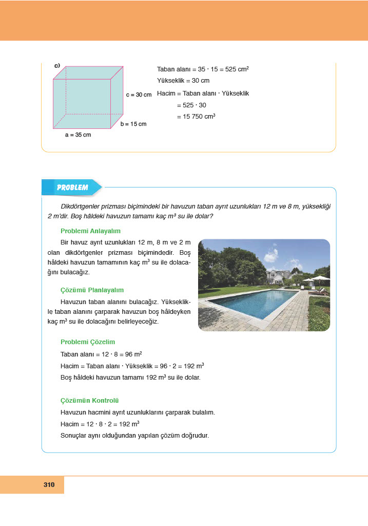 6. Sınıf Doğa Yayıncılık Matematik Ders Kitabı Sayfa 310 Cevapları