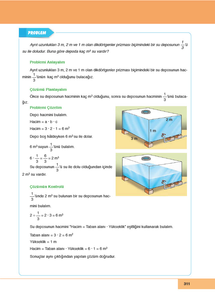 6. Sınıf Doğa Yayıncılık Matematik Ders Kitabı Sayfa 311 Cevapları