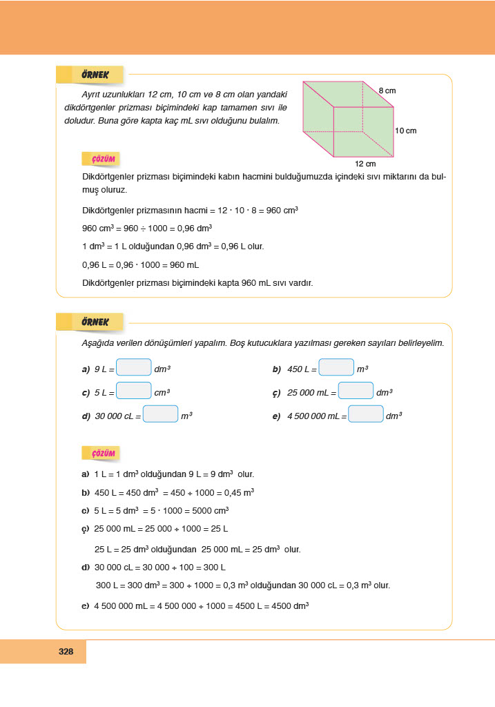 6. Sınıf Doğa Yayıncılık Matematik Ders Kitabı Sayfa 328 Cevapları