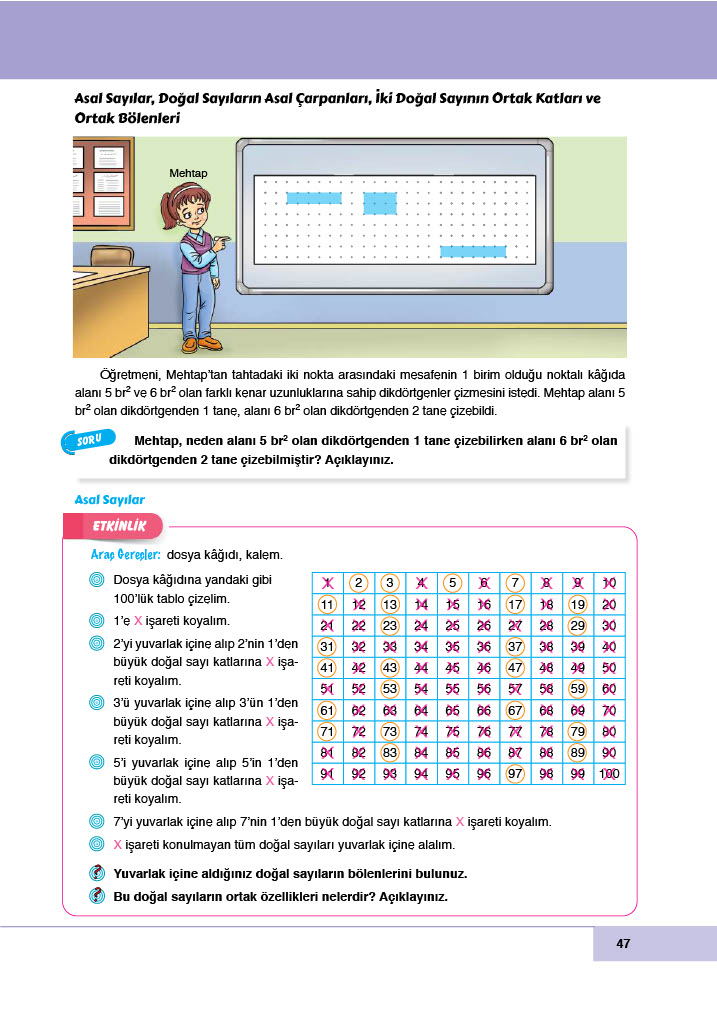 6. Sınıf Doğa Yayıncılık Matematik Ders Kitabı Sayfa 47 Cevapları