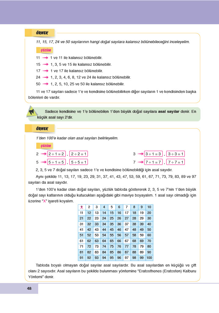 6. Sınıf Doğa Yayıncılık Matematik Ders Kitabı Sayfa 48 Cevapları