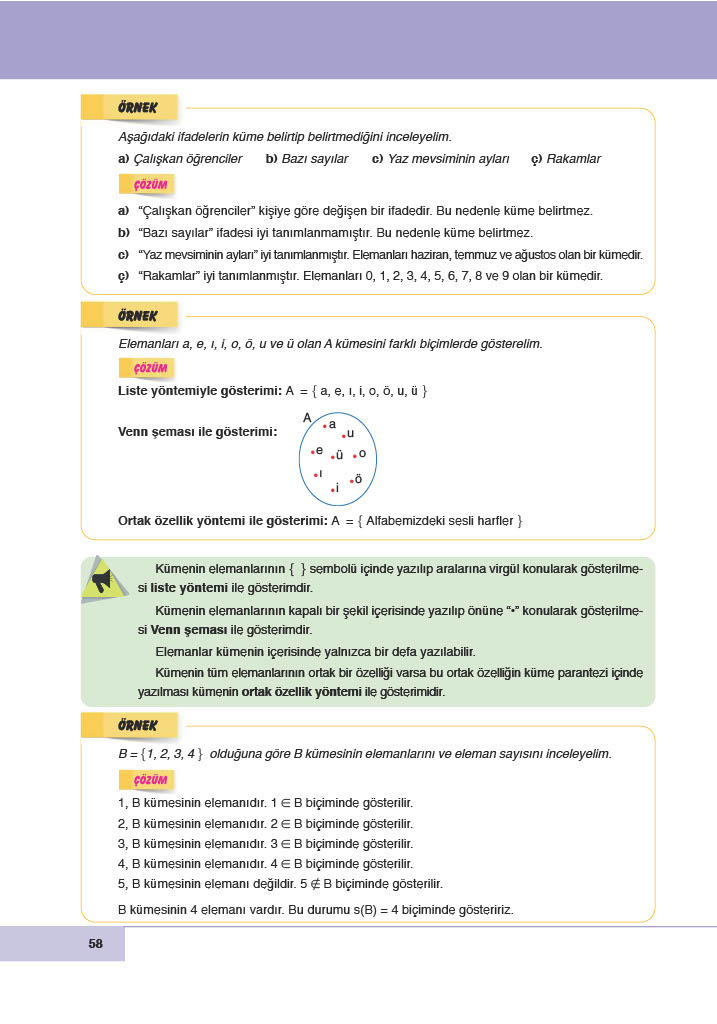 6. Sınıf Doğa Yayıncılık Matematik Ders Kitabı Sayfa 58 Cevapları
