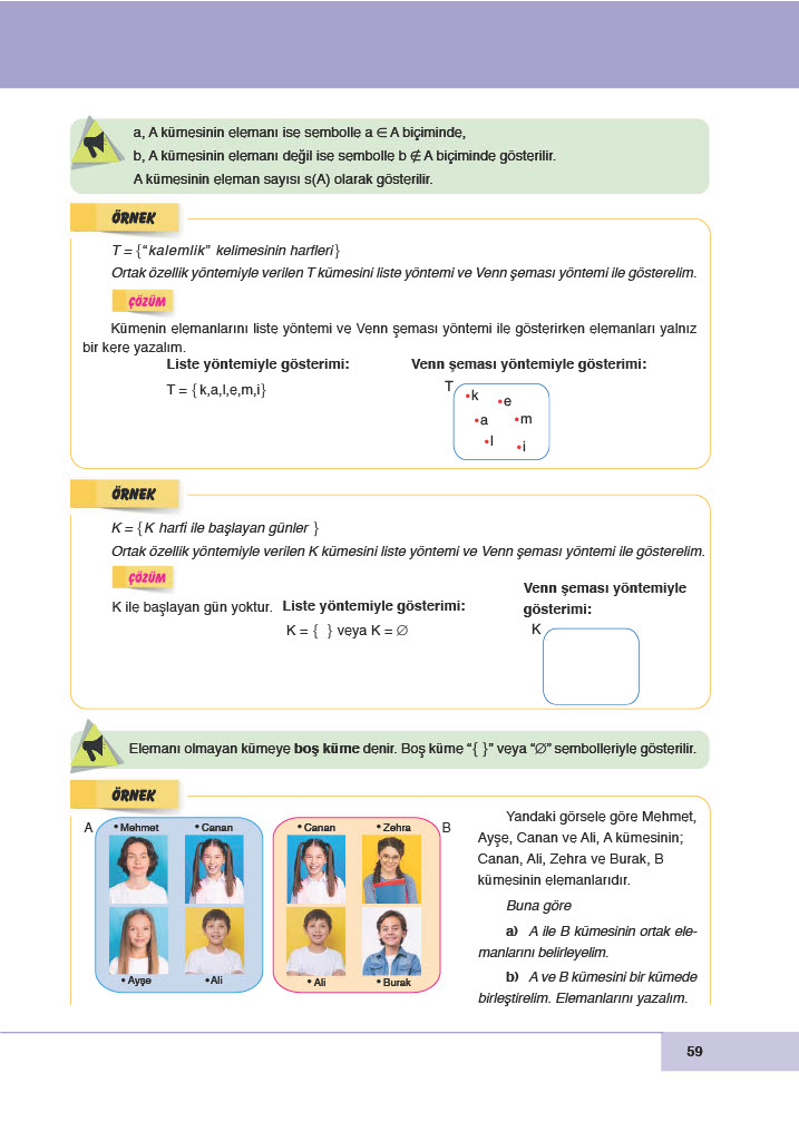 6. Sınıf Doğa Yayıncılık Matematik Ders Kitabı Sayfa 59 Cevapları