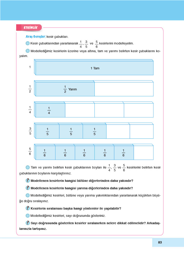 6. Sınıf Doğa Yayıncılık Matematik Ders Kitabı Sayfa 83 Cevapları