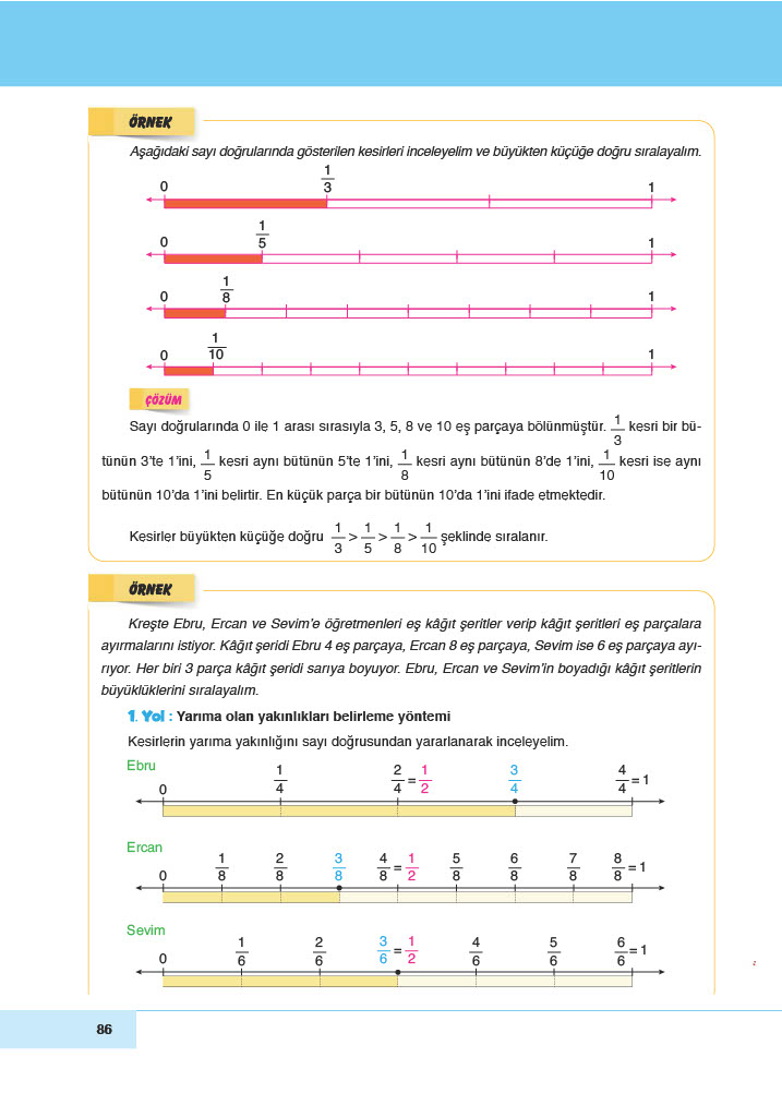 6. Sınıf Doğa Yayıncılık Matematik Ders Kitabı Sayfa 86 Cevapları